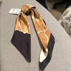 Anthropologie Black and Gold multi use Scarf